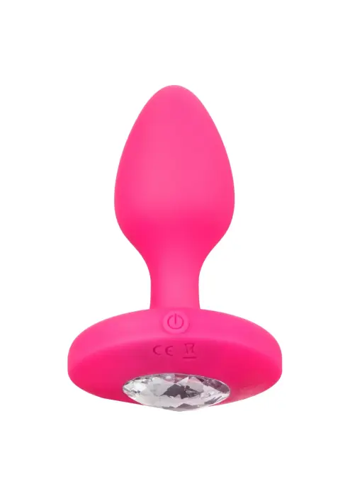 Cheeky Gem Vibrating Anal Probe – M – Pink