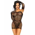 Leg Avenue Tube Dress with Matching Gloves – Black – One Size — Photo 2