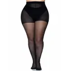 Plus size pantyhose with back seam – black — Photo 6
