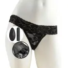 Fantasy For Her RC Rechargeable Vibrating Lace String – Black — Photo 2
