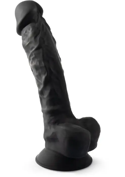 Silex-D Model Realistic Dildo – 20 cm (8″) – Black
