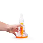 Dinoo Primal - Reālistisks dildo ar piesūcekni – 22.5 cm (9″) – Caurspīdīgs — Foto 3