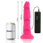 Diversia lankstus vibruojantis dildo – 23 cm (9″) – rožinis — Nuotrauka 2