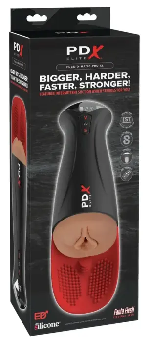PDXE Fuck-O-Matic Pro XL Masturbator – 23+ cm – Brown