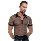 Men's Mesh and Wet Look Shirt – M — Photo 2