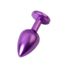 TOYFA Metāla anālais spraudnis ar ametista dārgakmeni – Violets — Foto 3