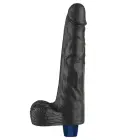 Real Softee uzlādējams vibrējošs dildo – 25.5 cm (10″) – Melns Foto 5