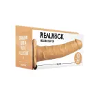 RealRock dobais strap-on dildo – 24.5 cm (10″) – brūns — Foto 1