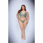 Baci Lingerie Twilight Petals roheline pitsist bodi – Queen Size — Foto 3