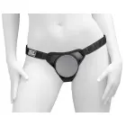Pipedream Body Dock Elite Mini – strap-on diržai su siurbtuko plokštele – juodi — Nuotrauka 2