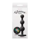 GLAMS Textured Dildo with Rainbow Gem – 11.4 cm (4.49″) — Photo 1