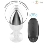 INTENSE Metal Plug L with Remote – 10.1 cm – Silver — Photo 3