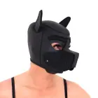 Neoprene Puppy Dog BDSM Hood – Black – L — Photo 9
