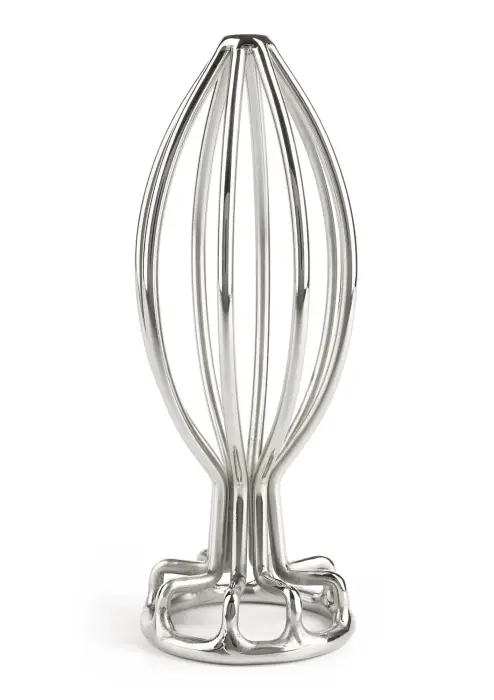 Mr. Steel Round Wire Anal Plug – L – Silver