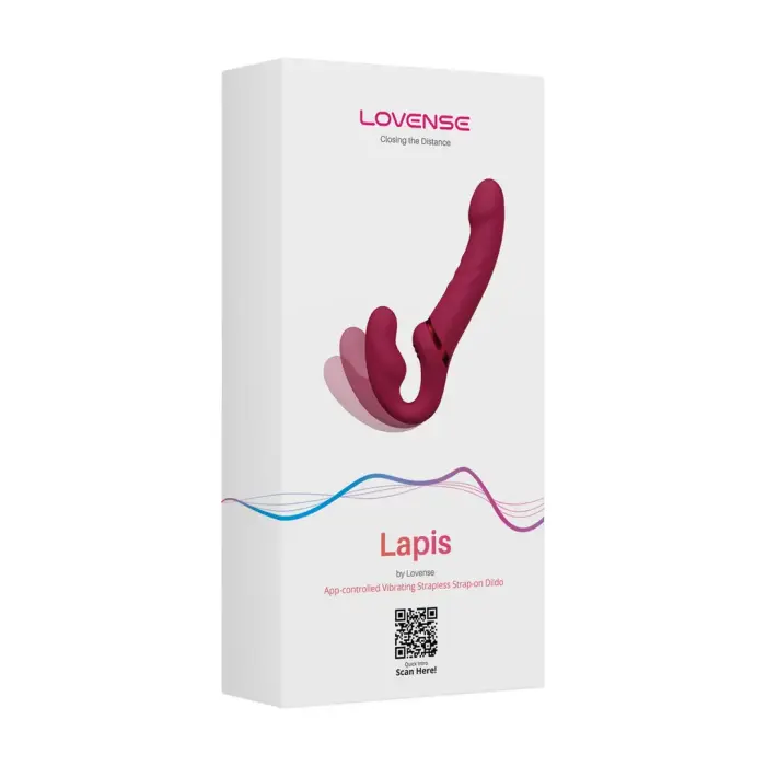 Lapis App-controlled Strapless Double-Ended Vibrator – Red
