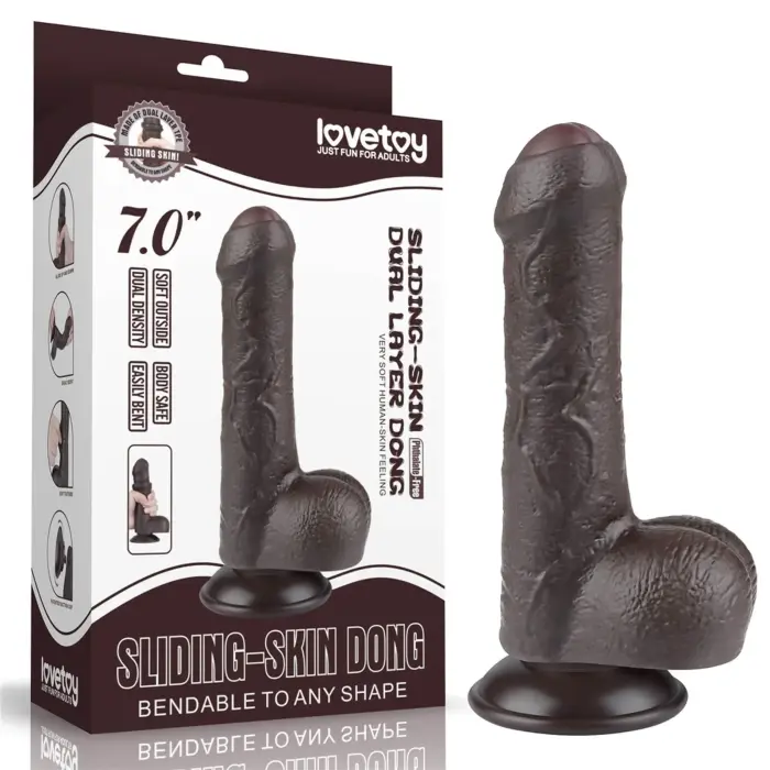 Sliding Skin Dual Layer Dong – 18 cm (7″) – Must