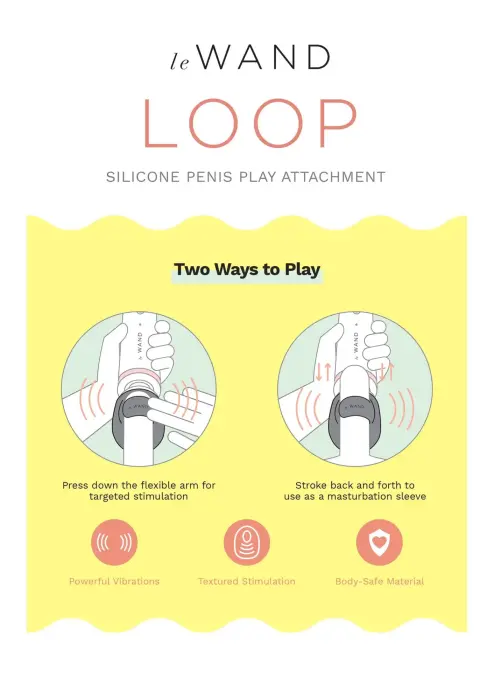 Le Wand Loop uzgalis dzimumlocekļa spēlēm Foto 2