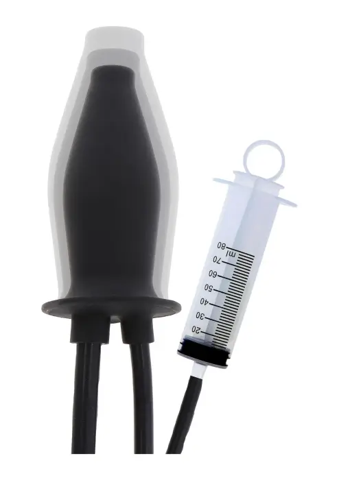 Hidden Desire Extreme pripučiamas sutepantis kištukas – 20 cm (8″) – Juodas Photo