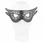 KINK mākslīgās ādas acu pārsējs Model 1 – regulējams, melns, 27x13 cm — Foto 2