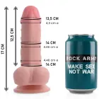 Rockarmy divslāņu Panzer dildo – 17 cm (6.7″) – miesas krāsa — Foto 1