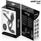 Addicted Toys Double Ring System with Multi-Zone Vibrating Stimulator – Black — Photo 7