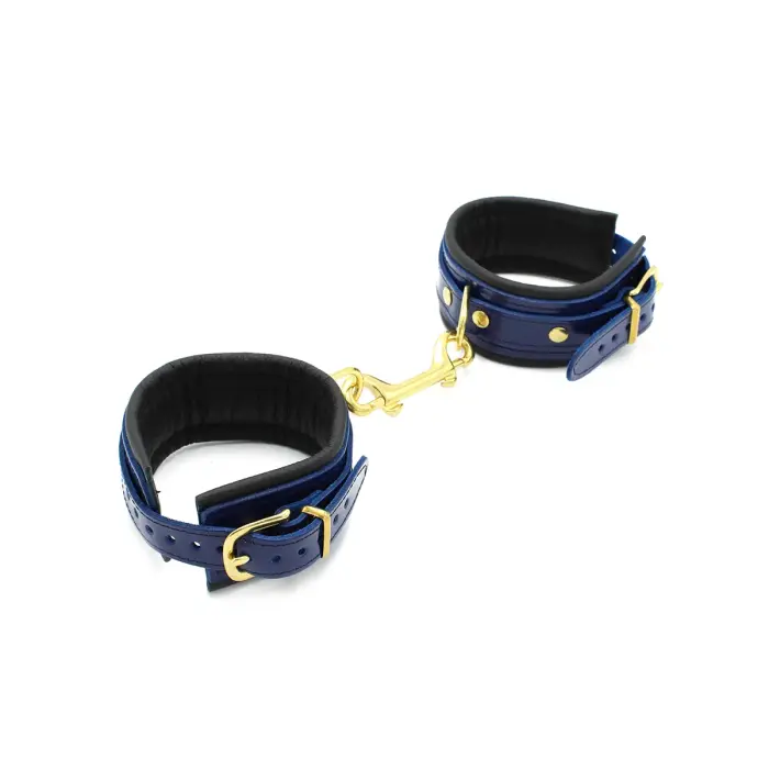 Blue Leather Anklecuffs Photo