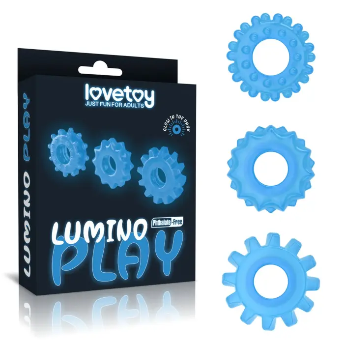 Lumino Play peenis võru – helendab pimedas – sinine
