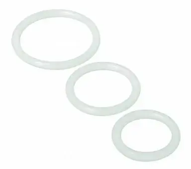 Trinity Vibes Silicone Comfort Rings Set, 3 Sizes – Clear