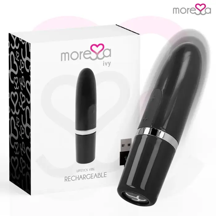 Moressa Ivy Compact Rechargeable Vibrator – 9 cm (3.5″) – Black
