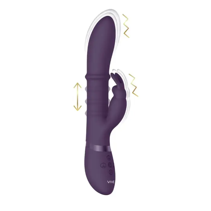 VIVE Halo triušio vibratorius – violetinis