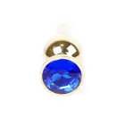 Plug-Jewellery Gold anālais spraudnis – 9.5 cm (3.7″) – Zils — Foto 1