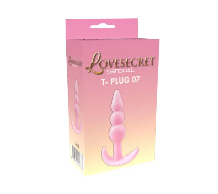 Lovesecret Sensual T-образный анальный зонд 07 – 9.3 см – Розовый Фото num