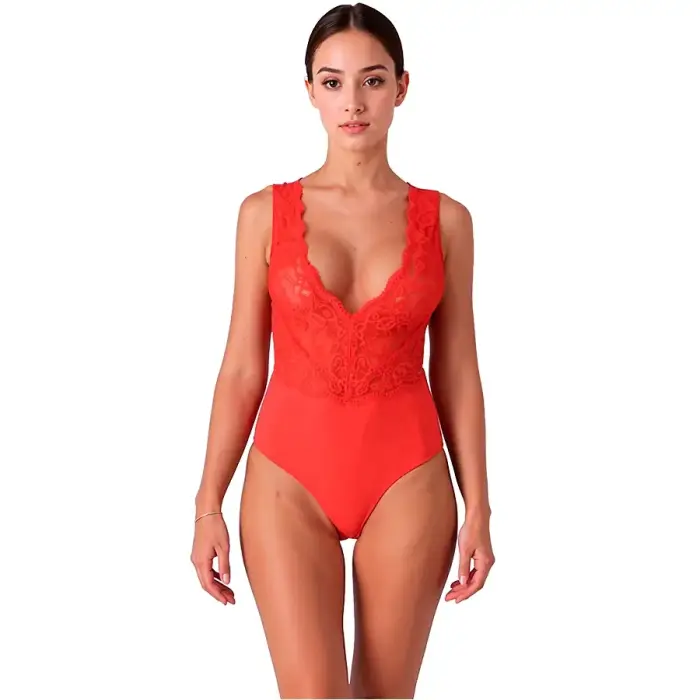 PASSION Evalie Bodysuit – Red – S/M