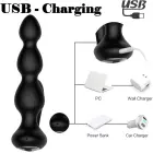 Remote Silicone Anal Beads – Black Photo