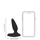 Smooth Vibrating Anal Plug with Remote Control – Black — Photo 9