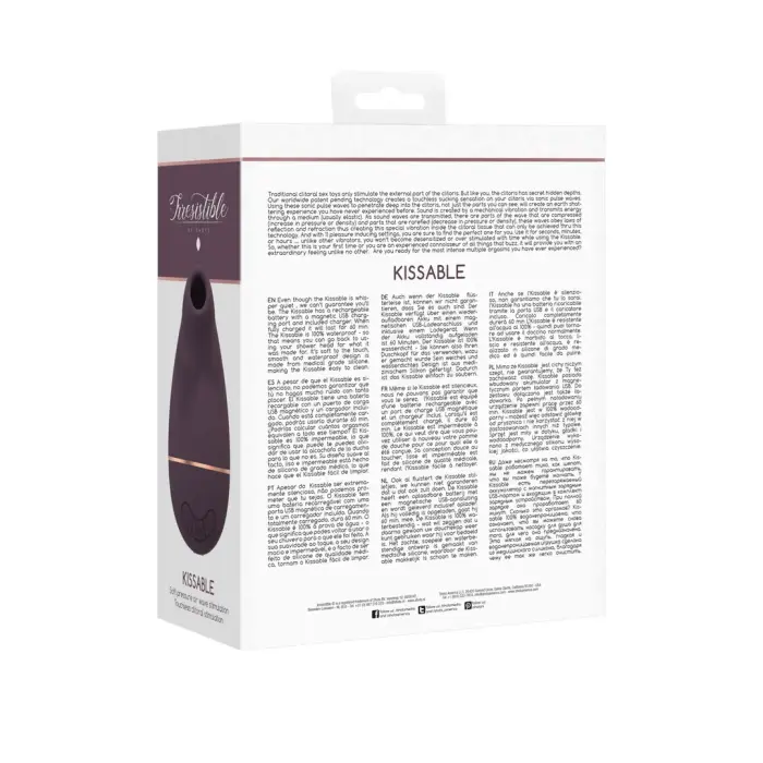 Kissable sūkšanas vibrators – violets Foto 2