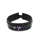 Kunstnahast kaelarihm Black Rainbow — Foto 4