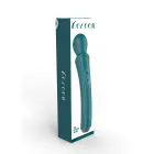 Izliekts uzlādējams wand masāžas vibrators – zaļš — Foto 3