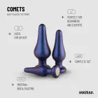 Hueman Comets silikoonist anaaltappide komplekt – 3 suurust – Must — Foto 5