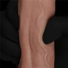 LoveToy Dual Layered Silicone Cock – realistiškas dviejų sluoksnių silikoninis dildo – 22,9 cm — Nuotrauka 4