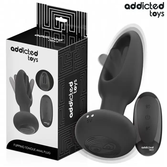 Addicted Toys вибрирующая анальная пробка с пультом и колеблющимся силиконовым наконечником – 13 см