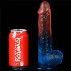 Dazzle Studs reālistisks dildo ar piesūcekni – 23 cm (9″) – Daudzkrāsains — Foto 8