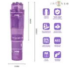 INTENSE Kurt Mini Massager Purple 4 Interchangeable Heads 10.7cm — Photo 5