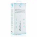 Glas No. 20 lodīšu stikla dildo – 18 cm (7″) – caurspīdīgs — Foto 6