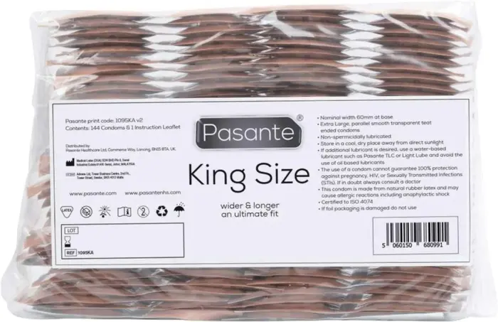 Pasante King Size kondoomid – 144 tk