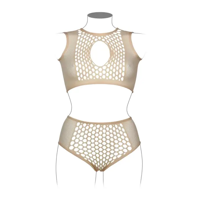 Duo Net Key-Hole Bra Set - Queen Size Photo