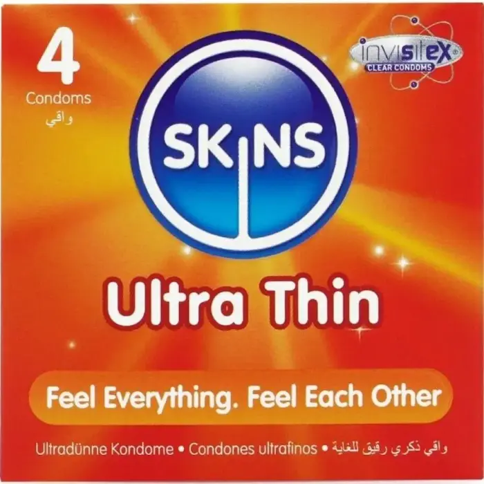 Skins Ultra Thin Premium Latex Condoms – 4 pcs