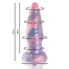 EPIC Medusa Silicone Intimate Model – silikoonist intiimsete mudel – mitmevärviline – 17 cm — Foto 2