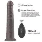 Dual Layered Platinum Silicone Rotator Dildo – 25 cm (10″) – Clear — Photo 3