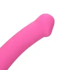 Nereālistisks vibrējošs dildo – vidējs – rozā — Foto 6
